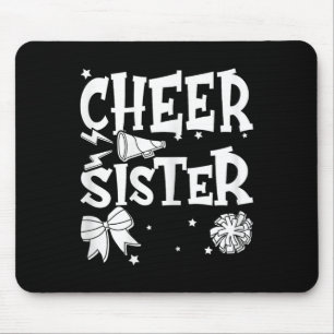 Tapis De Souris Luvsistermal Femme Cheer Sœur Cheerleader Chee