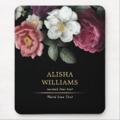 Tapis De Souris Luxe floral personnalisé (Devant)