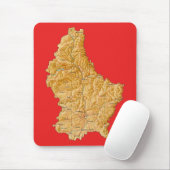 Tapis De Souris Luxembourg Carte Mousepad (Avec souris)