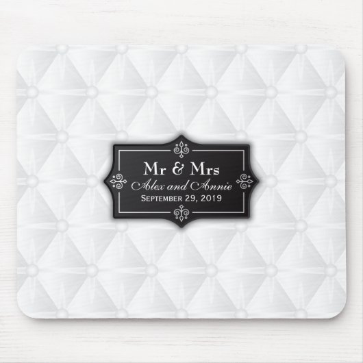 Tapis De Souris Luxueux Mariage personnalisé | Mousepad (Devant)