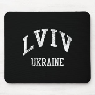Tapis De Souris Lviv Ukraine Rétro Années 70 Style Sportif Univers