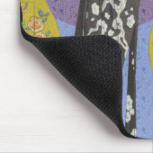 Tapis De Souris Lydia et le Bengale dans jaune et le bleu (Coin)