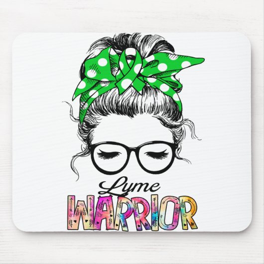 Tapis De Souris Lyme Awareness Month Ribbon (Devant)