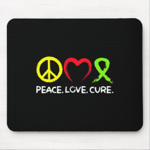 Tapis De Souris Lymphome Sensibilisation Paix Amour Cure