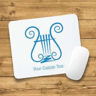 Tapis De Souris Lyre Bleue