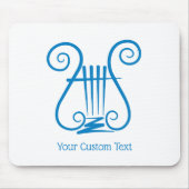 Tapis De Souris Lyre Bleue (Devant)