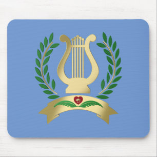 Tapis De Souris Lyre d'or