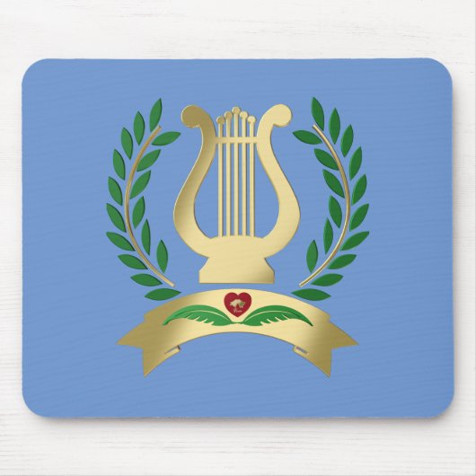 Tapis De Souris Lyre d'or (Devant)