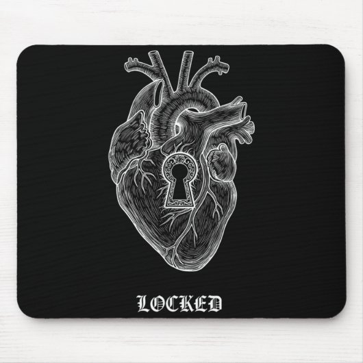 Tapis De Souris Lyriclyfe-long Sleeve Shirt-achy Breaky Heart-lock (Devant)
