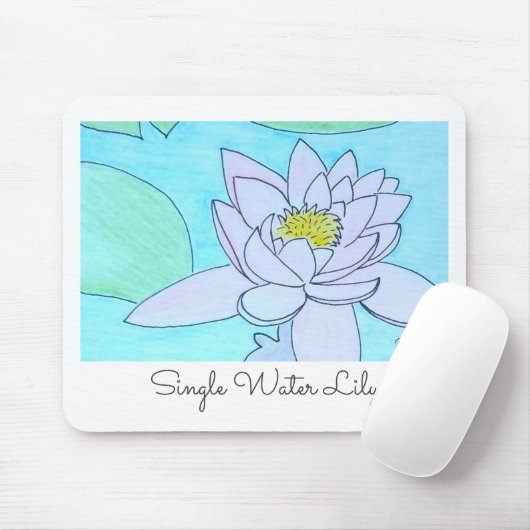 Tapis De Souris Lys à eau unique (Avec souris)