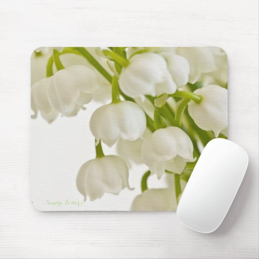 Tapis De Souris Lys blancs (Avec souris)