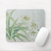Tapis De Souris Lys blancs (Avec souris)