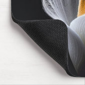 Tapis De Souris Lys Calla Blanc Sur Noir (Coin)