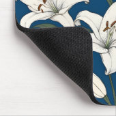 Tapis De Souris Lys de pâques blancs motif (Coin)