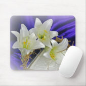 Tapis De Souris Lys de Pâques et couronne d'épines (Avec souris)