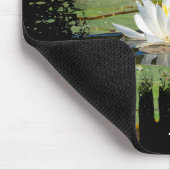 Tapis De Souris Lys d'eau blanche Abstrait (Coin)