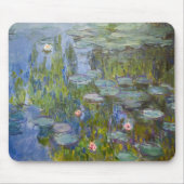 Tapis De Souris Lys d'eau par Claude Monet Classic Impressionist (Devant)