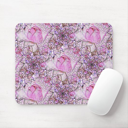 Tapis De Souris Lys roses....... (Avec souris)