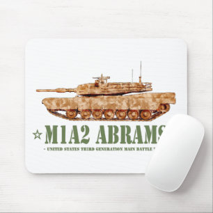 Tapis De Souris M1A2 Abrams US MBT Tank Desert Storm Vétérinaire