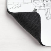 Tapis De Souris M4 SOPMOD Mousepad (Coin)