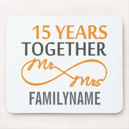 Tapis De Souris M. et Mme 15th Anniversary (Devant)