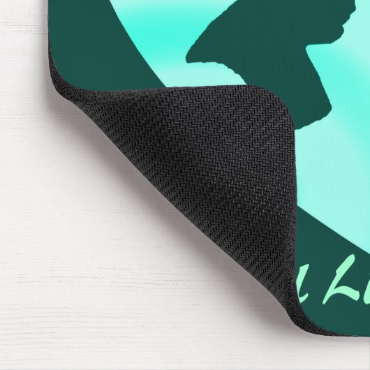 TAPIS DE SOURIS M. ET MME GREEN, VIVRONT VERT--MOUSEPAD (Coin)