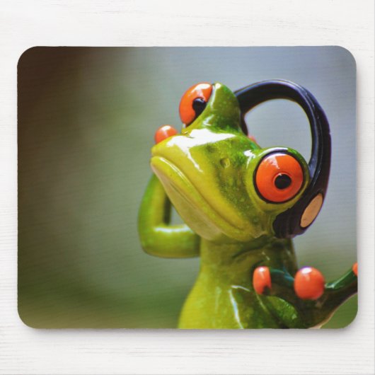Tapis De Souris M. Frog avec casque (Devant)
