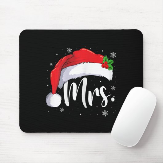 Tapis De Souris M. Mme Claus Couples De Noël Avec Lui (Avec souris)