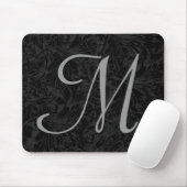 Tapis De Souris M :: Monogram M Elegant Mousepad - Lettre initiale (Avec souris)