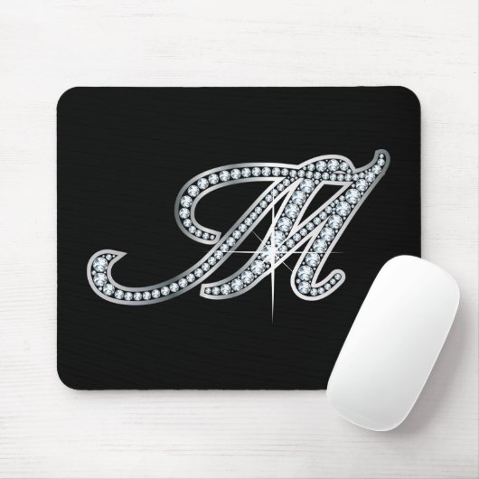 Tapis De Souris M script "Diamond Bling" (Avec souris)