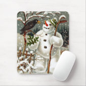 Tapis De Souris M. Snowman et M. Crow Mousepad (Avec souris)