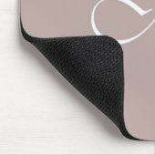Tapis De Souris M. Typographie Beige (Coin)