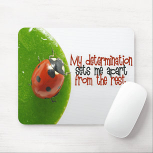 Tapis De Souris "Ma détermination" Motivation Affirmation