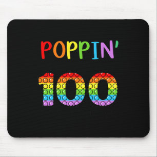 Tapis De Souris Ma façon de passer 100 jours d'école Pop It Garçon