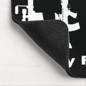 Tapis De Souris Ma famille (armes à feu d'amour d'I) (Coin)