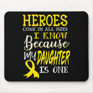 Tapis De Souris Ma Fille Est Un Héros Sensibilisation Au Cancer Ch