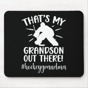 Tapis De Souris Ma grand-mère de hockey de grand-fils Joueur de ho