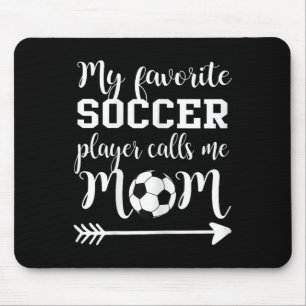 Tapis De Souris Ma joueuse de football préférée m'appelle maman