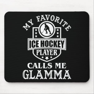 Tapis De Souris Ma joueuse de hockey préférée m'appelle Glamma W p