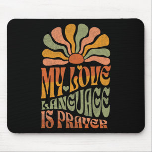 Tapis De Souris Ma Langue D'Amour Est La Prière Christain Jesus Lo