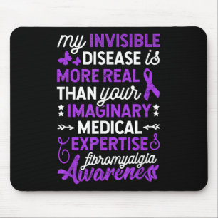 Tapis De Souris Ma Maladie Invisible Est Plus Réelle, Fibromyalgie