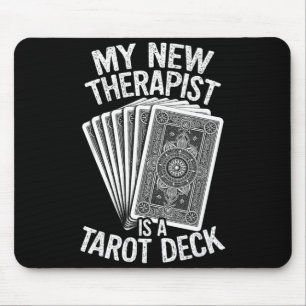 Tapis De Souris Ma nouvelle thérapeute est un jeu de cartes de tar