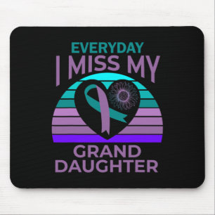 Tapis De Souris Ma Petite-Fille Coeur Suicide Sensibilisation Gr