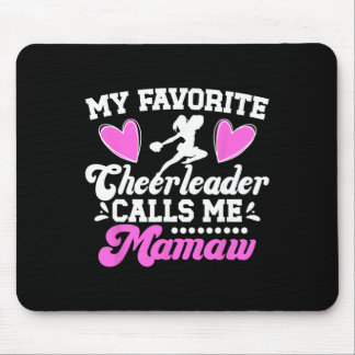 Tapis De Souris Ma pom-pom girl préférée m'appelle Mamaw Cheer Mam
