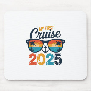 Tapis De Souris Ma première croisière 2025 Drôle de première fois