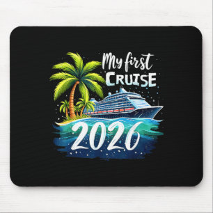 Tapis De Souris Ma première croisière 2026 Drôle de première fois