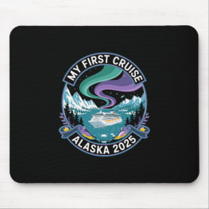 Tapis De Souris Ma première croisière Alaska 2025 Chemise Lumières