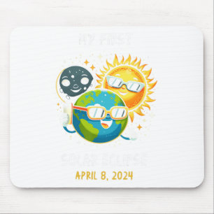 Tapis De Souris Ma première éclipse solaire totale 8 avril 2024 To
