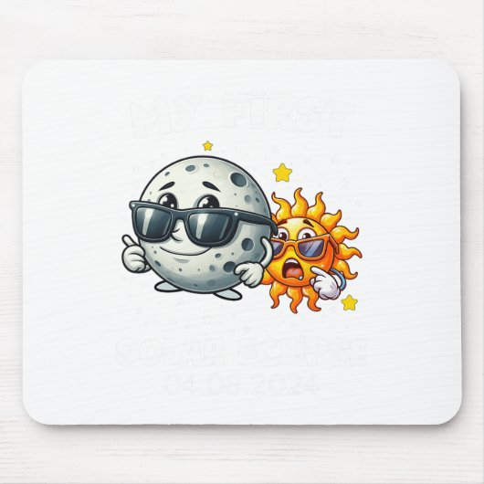 Tapis De Souris Ma première éclipse solaire totale 8 avril 2024 To (Devant)