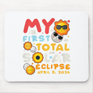 Tapis De Souris Ma première éclipse solaire totale 8 avril 2024 To